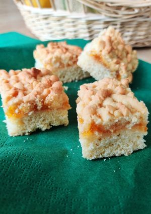 Une photo de Gâteau à la confiture abricots
