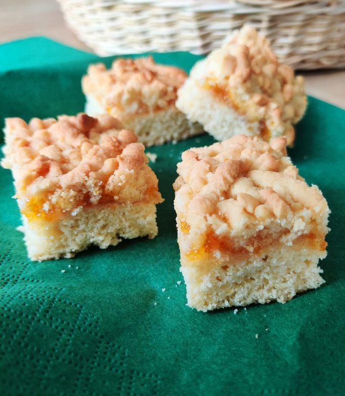 Une photo de Gâteau à la confiture abricots