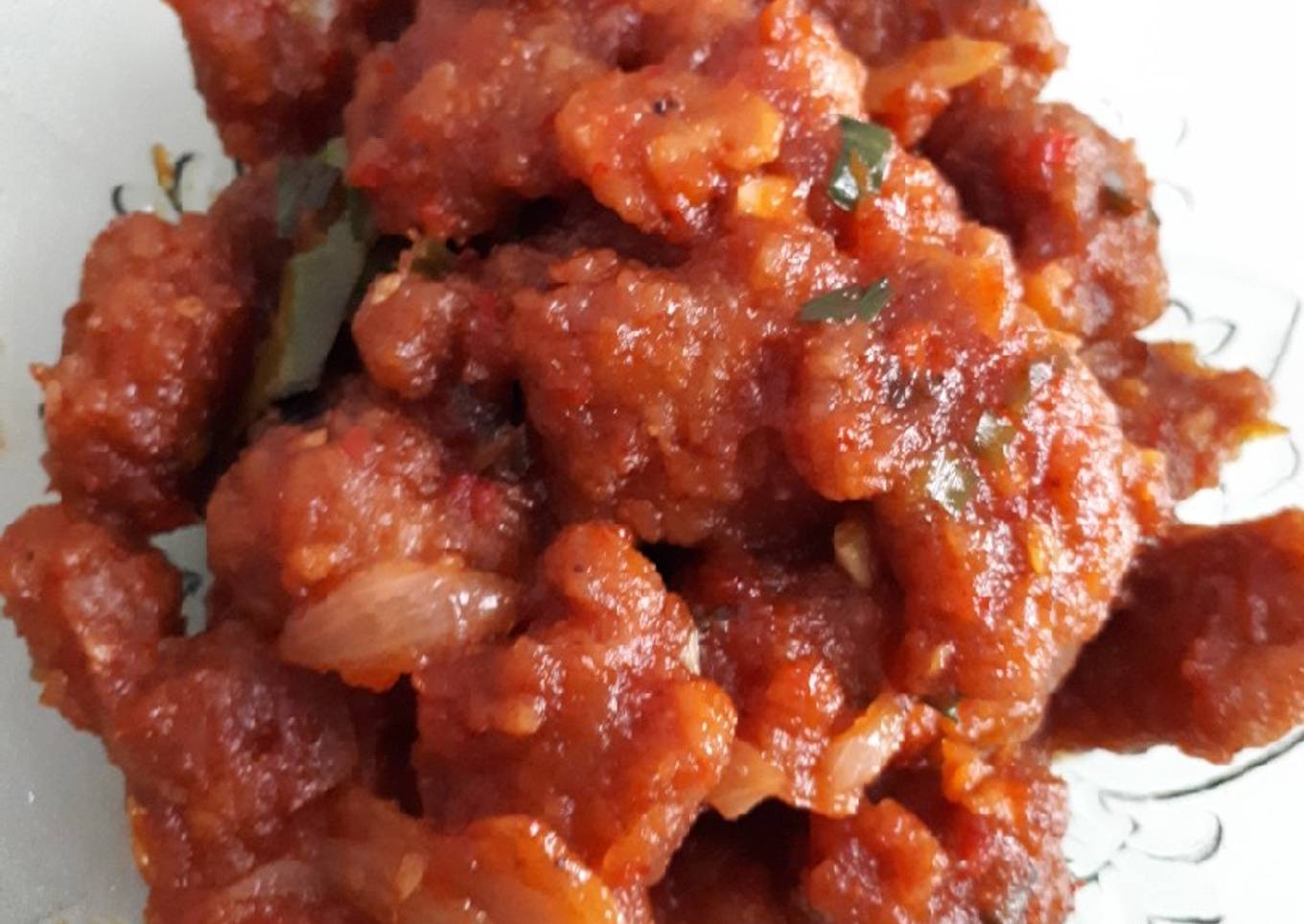 Daging sapi saos padang