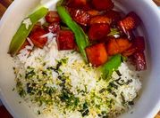 A picture of spam rice