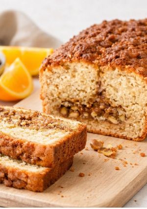 A picture of Cake Filled with Nuts and Honey.