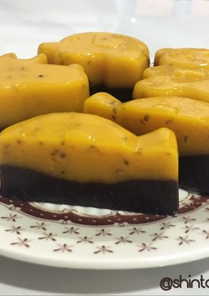 Foto resep Puding mangga chia coklat