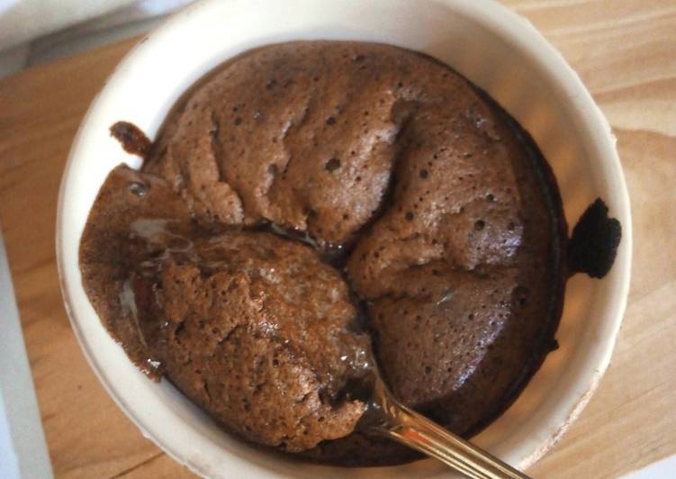 Resep Choco souffle lumer 2 bahan 🍫🥚 Anti Gagal