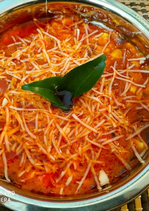 A picture of Corn Capsicum Sabji.