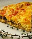 Quiche de Pollo y Champiñones