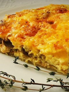 Una foto de Quiche de Pollo y Champiñones