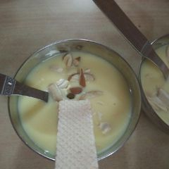 A picture of Dry fruits custard.