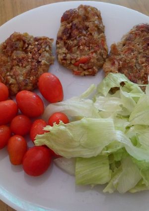 Una foto de Hamburguesas de berenjenas