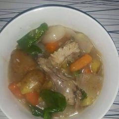A picture of Chicken and potato casserole.