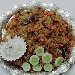 A picture of MALKA MASOOR AUR QEEMAY KI BRIYANI         #KokabandCookpad.