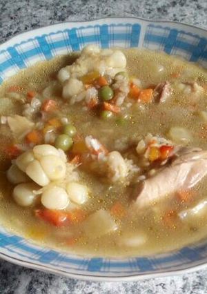 Una foto de Aguadito de pollo