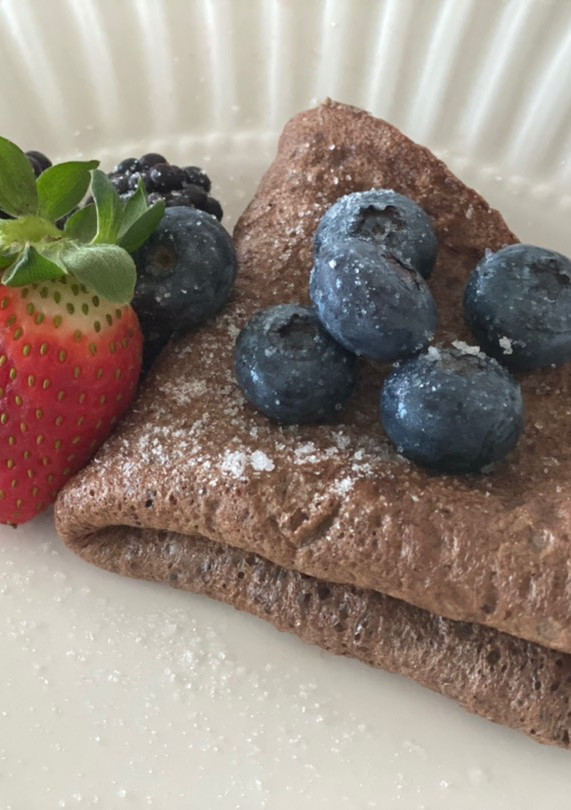 Una foto de 🍫 Crepa FIT de cacao y claras 🍫