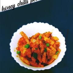A picture of Honey chilli potatoes.