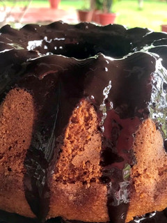 Una foto de Torta de zanahoria con chocolate