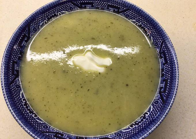 Simple Way to Make Favorite Courgette soup #mycookbook
