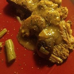 A picture of Slow cooker tri tip with pan gravy.
