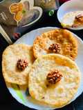 ওয়ালনাট স্টাফড পুরি(walnut stuffed puri recipe in bengali)