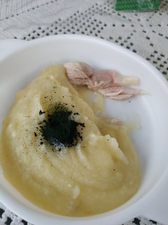 Foto resep Mpasi creamy mashed potato with chicken stock (11 bulan)
