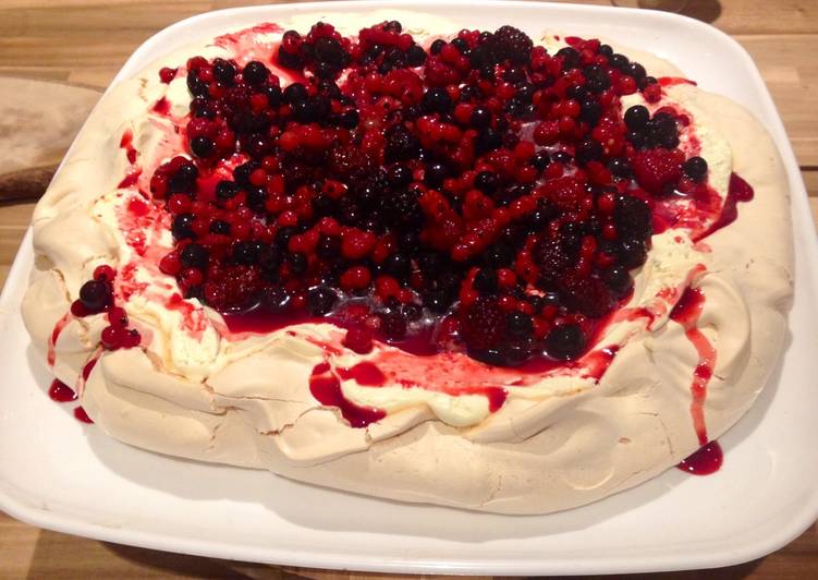 Easiest Way to Make Any-night-of-the-week Winterberry Pavlova