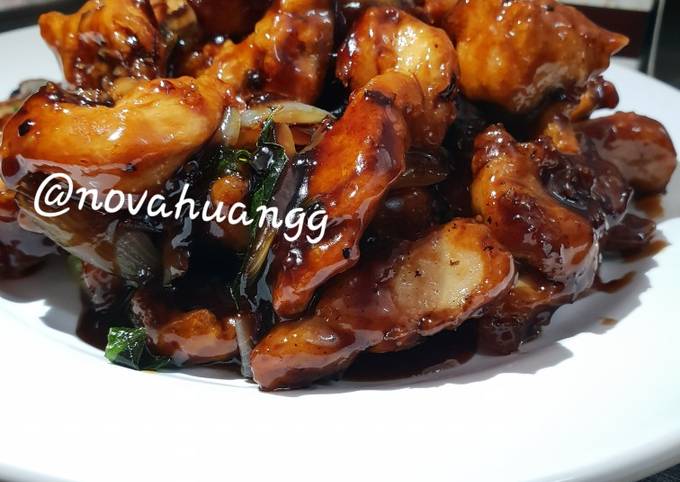 Ayam lada hitam / Black pepper chicken