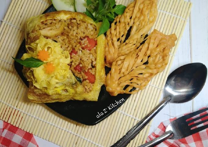 Resep Nasi  goreng  kemangi selimut  oleh Zhafran s Kitchen 