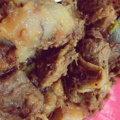 A picture of Namkeen karahi dumba gosht.