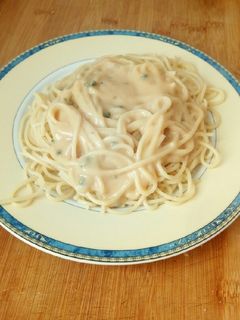 Una foto de Spaguettis con salsa de pimienta
