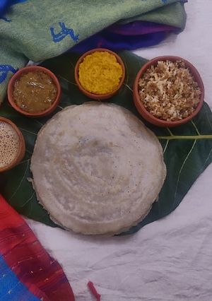 A picture of Millet Neer Dosa.