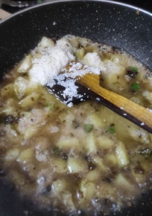 A picture of Aloo ki sabji.