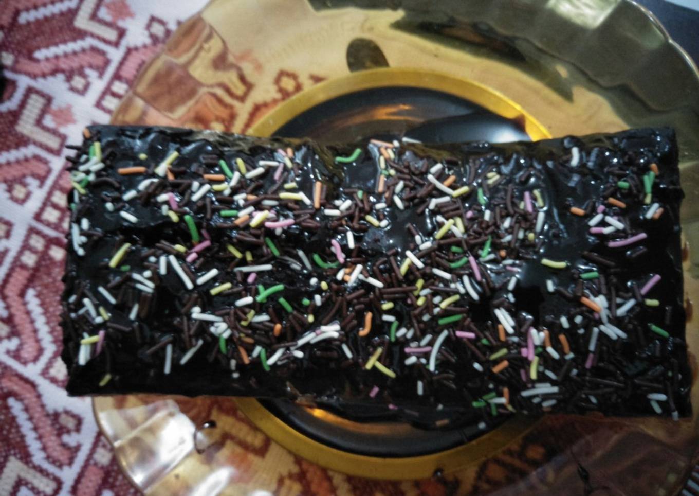 Brownies coklat tanpa telur, cukup diaduk-aduk