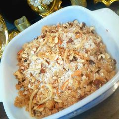 A picture of Gur papri/ Mattar (memoni name).