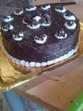 Torta bañada en chocolate