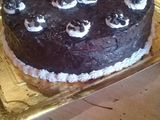 Torta bañada en chocolate