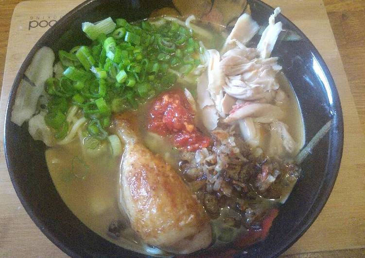 Recipe of Quick Chicken Miso Ramen