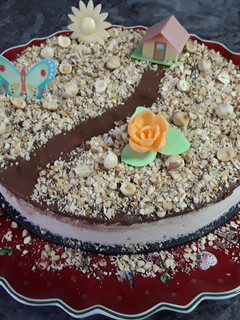 Una foto de Tarta mousse de polvorón