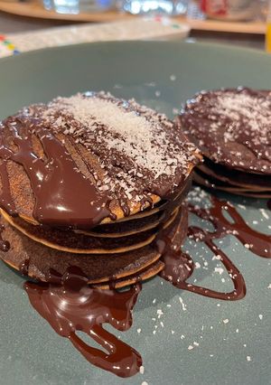Una foto de Tortitas de Plátano y Avena