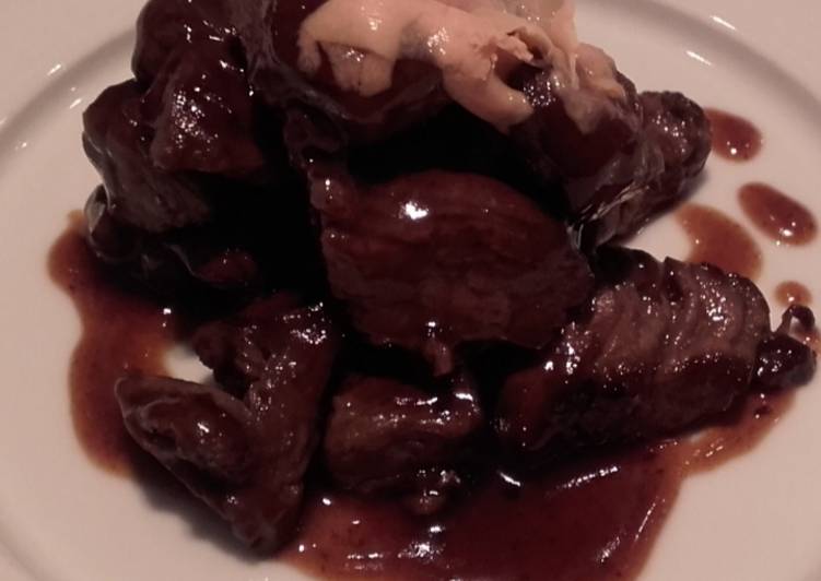 Solomillo de ternera con foie de pato