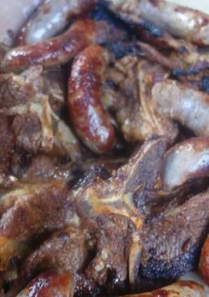 A picture of Braai meat.