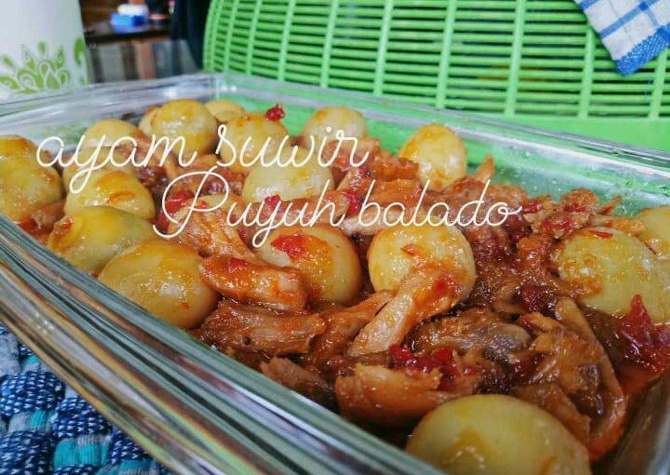 Ayam suir puyuh balado