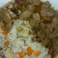 A picture of Rice with Sossi.