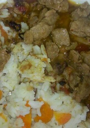 A picture of Rice with Sossi.