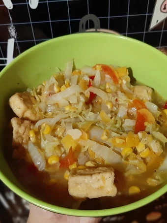 Cara Mudah Membikin Resep Tumis sawi putih jagung wortel tahu yang  Bikin Ketagihan Anti Ribet, Menggugah Selera