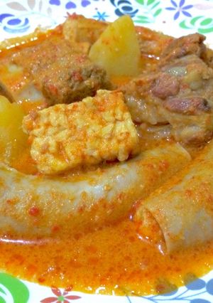 Foto resep Gulai Tambunsu ' Usus Sapi Isi Telur & Tahu'