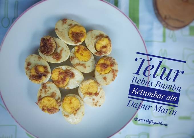 Cara Membuat 118. Telur Rebus Bumbu Ketumbar ala Dapur Marin Ekonomis