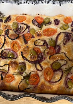 Una foto de Focaccia de Masa Madre !!!