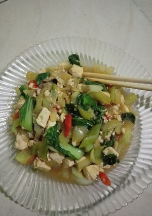 Foto resep Pakcoy orek tahu