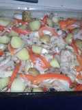 Alitas al horno con papa