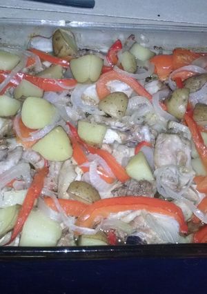 Una foto de Alitas al horno con papa