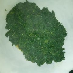 A picture of Kienyeji vegetables: Susa(pumpkin leaves) with Apoth(mrenda).
