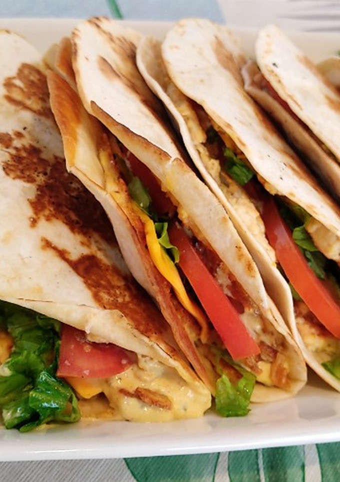 Una foto de Taco-burger de pollo